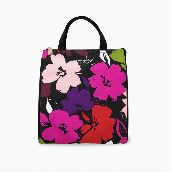 Kate Spade Lunch Bag, Painterly Blooms - Picture 1 of 3